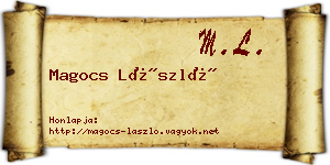 Magocs László névjegykártya